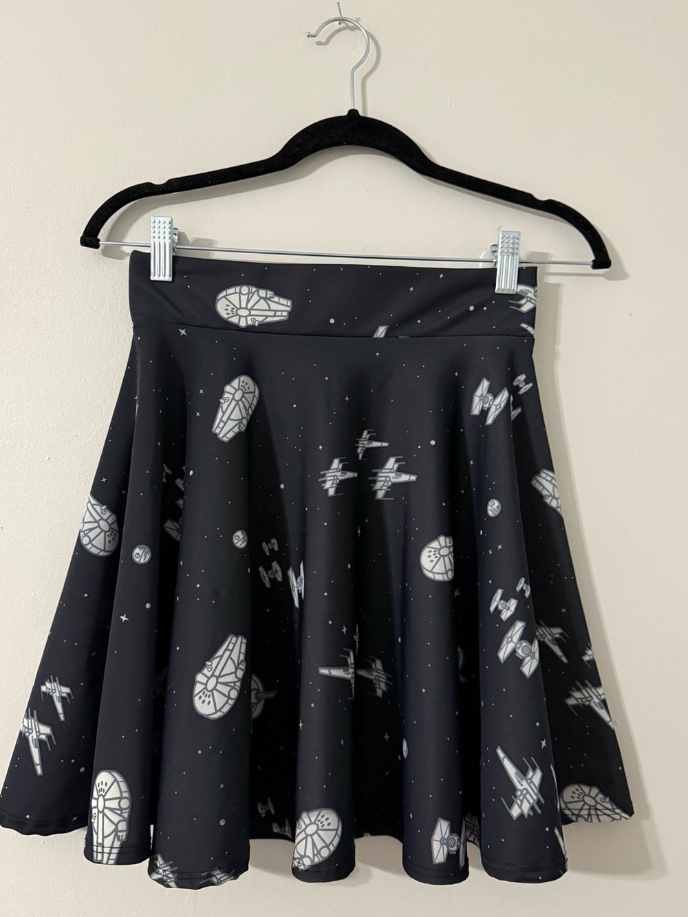 TeeFury Star Wars Ships Skater Skirt Size M Millennium Falcon TIE Fighter